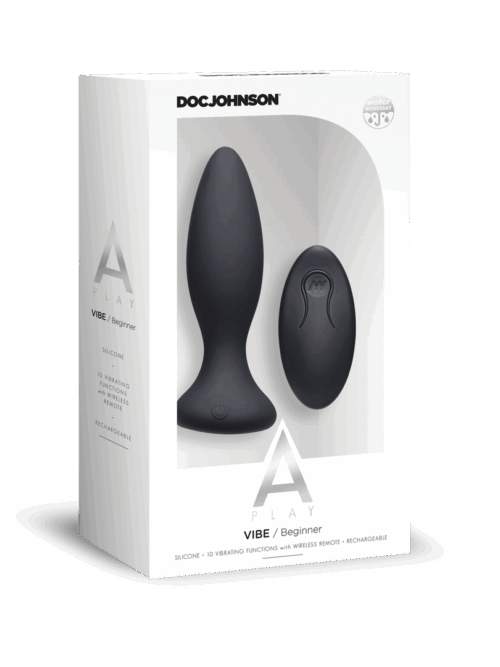Vibe – Beginners Silicone Anale Plug met Afstandsbediening