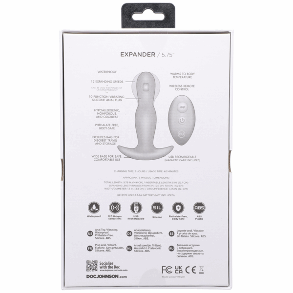 Expander - Silicone Anale Plug met Afstandsbediening - Afbeelding 4