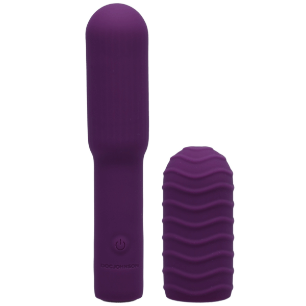 Elite - Mini Vibrator met verwisselbare opzetstuk - 4 / 10 cm - Afbeelding 4