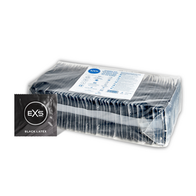 EXS Zwarte Latex Condoms – Condoms – 100 Stuks