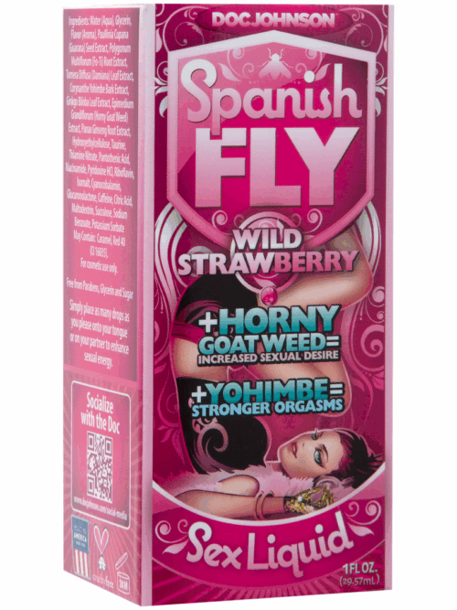 Sex Drops – Stimulerende Druppels – Wilde Aardbei – 1 fl oz / 30 ml