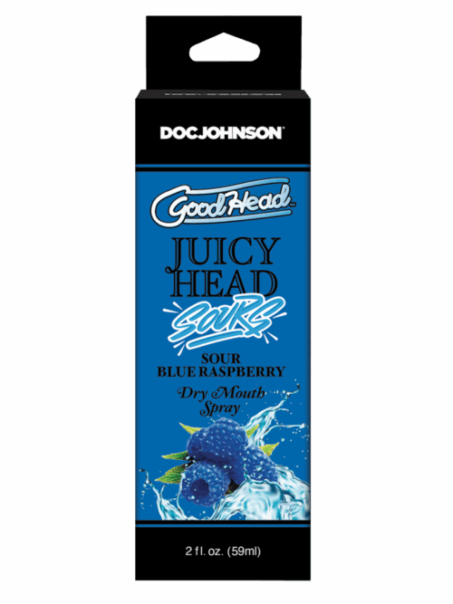 Juicy Head – Dry Mouth Spray – Sour Blue Raspberry – 2 fl oz / 60 ml