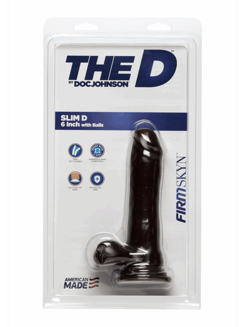 Slim D – Realistic FIRMSKYN Dildo met Ballen – 6 / 15 cm