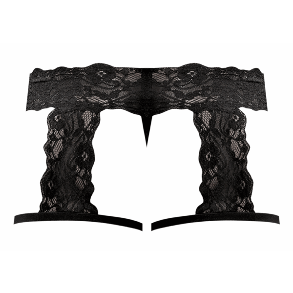 G-String Garter Short - L/XL - Zwart - Afbeelding 4