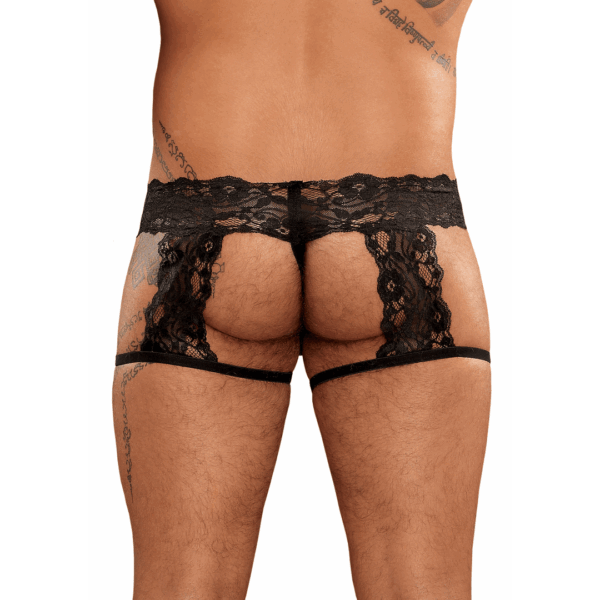 G-String Garter Short - L/XL - Zwart - Afbeelding 2