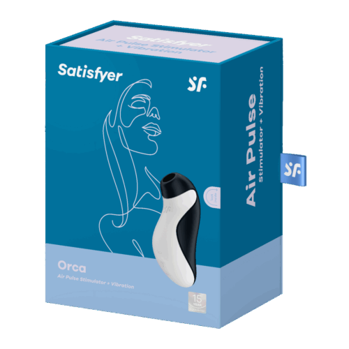 Orca – Air Pulse Stimulator en Vibrator – Zwart/Wit