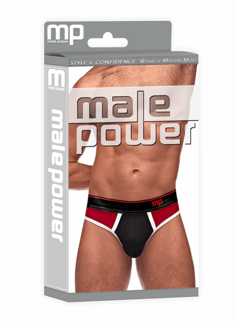Panel Thong – L/XL – Zwart/Rood