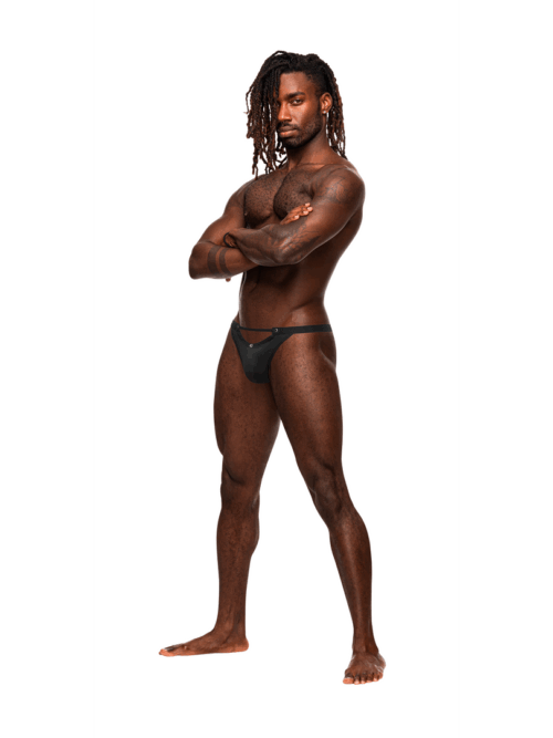 Micro V Thong – L/XL – Zwart