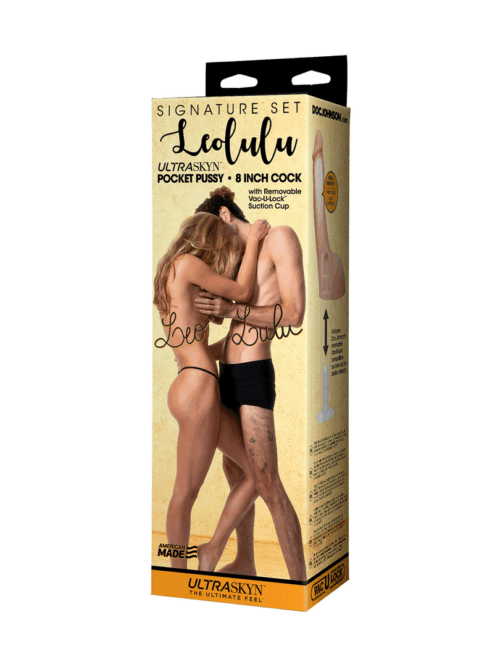 Leo Pocket Pussy Masturbator en Lulu Dildo – 20 cm