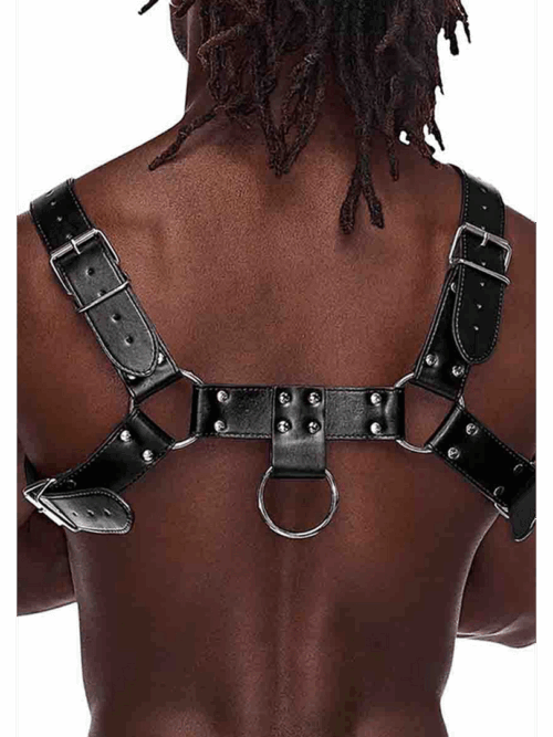 Ram – Imitatie Leer Harnas – One Size – Zwart