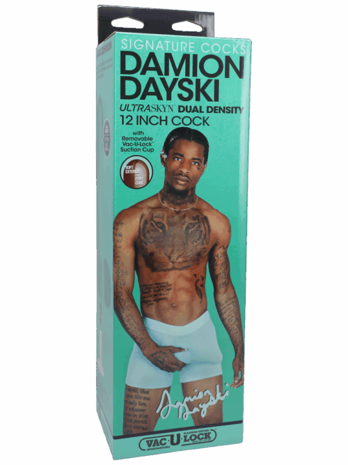 Damion Dayski – Realistic ULTRASKYN Dildo – 12 / 30 cm – Chocolade
