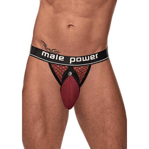Cock Ring Jock - S/M - Bordeaux - Afbeelding 7
