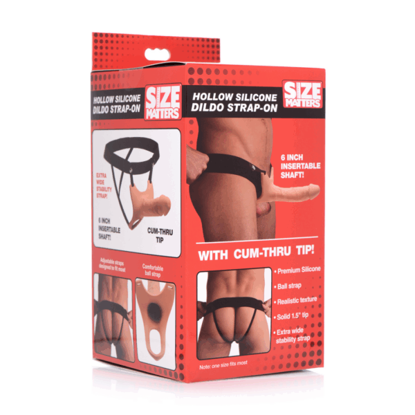 SM - Holle Siliconen Dildo Strap-On - Afbeelding 2