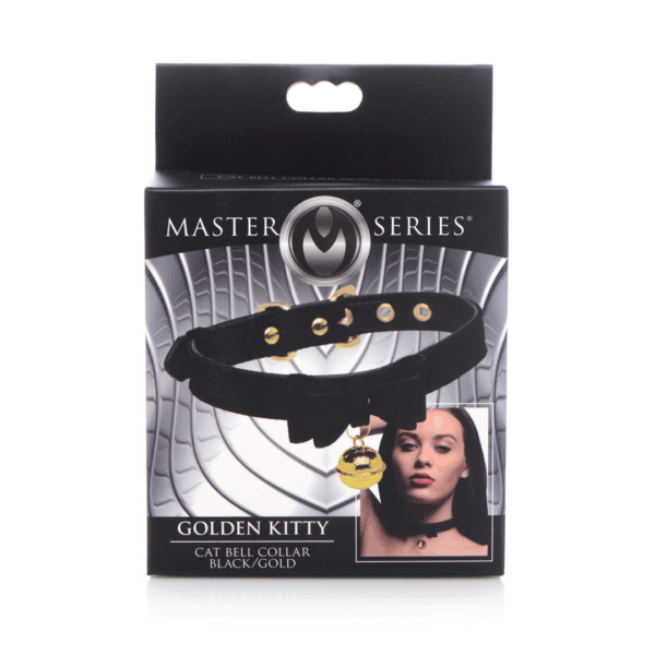 Gouden Kitty - Kat Belhalsband - Zwart/Goud - Afbeelding 3