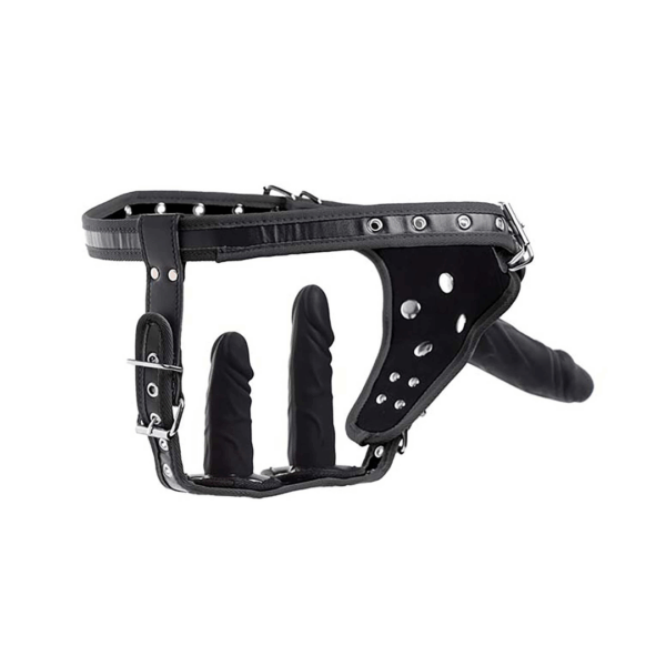 Harnas met Double Penetration Strap-On - Afbeelding 5