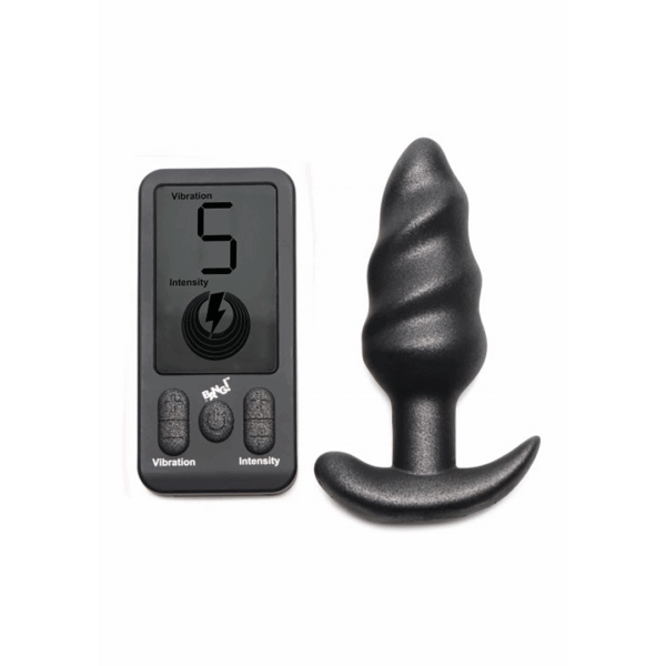 Vibrerende Silicone Swirl Plug met Afstandsbediening en 25 Snelheden - Afbeelding 6