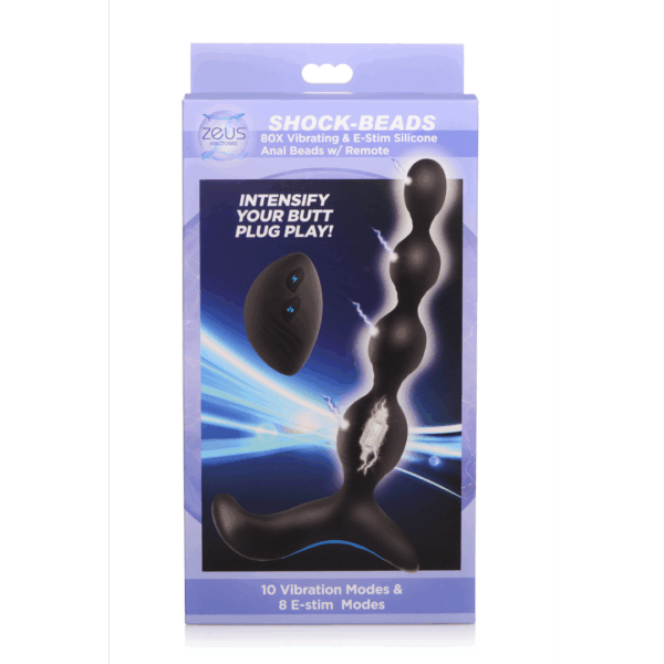 Vibrerende en E-Stim Silicone Anale Kralen met Afstandsbediening - Afbeelding 2