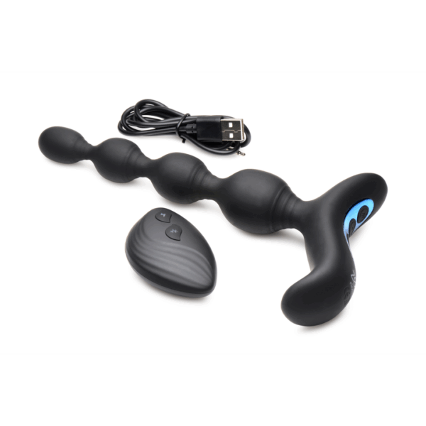 Vibrerende en E-Stim Silicone Anale Kralen met Afstandsbediening - Afbeelding 5