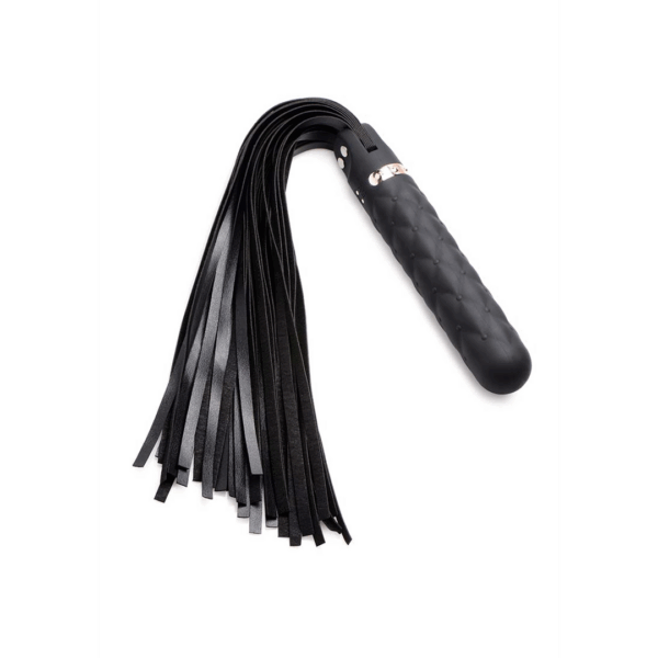 Vibra-Lasher - Vibrerende Silicone Dildo Flogger - Afbeelding 5