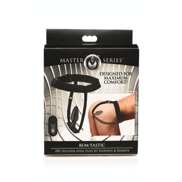 Bum-Tastic - Silicone Anale Plug met Harnas en Afstandsbediening - Afbeelding 2