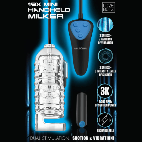 Mini Handheld Melker - Zwart - Afbeelding 4