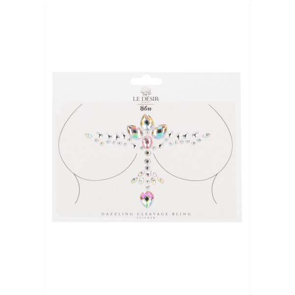 Stralende Cleavage Bling Sticker - Afbeelding 2