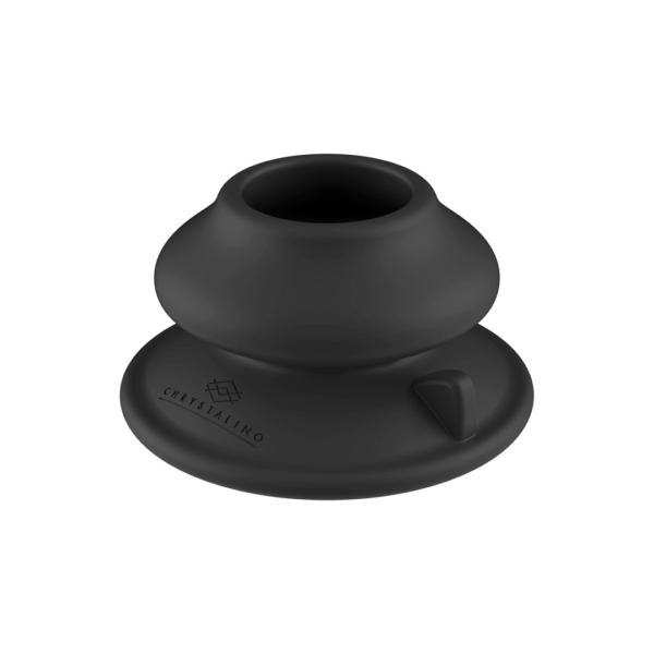 Rekbare - Glazen Vibrator met Zuignap - Afbeelding 6