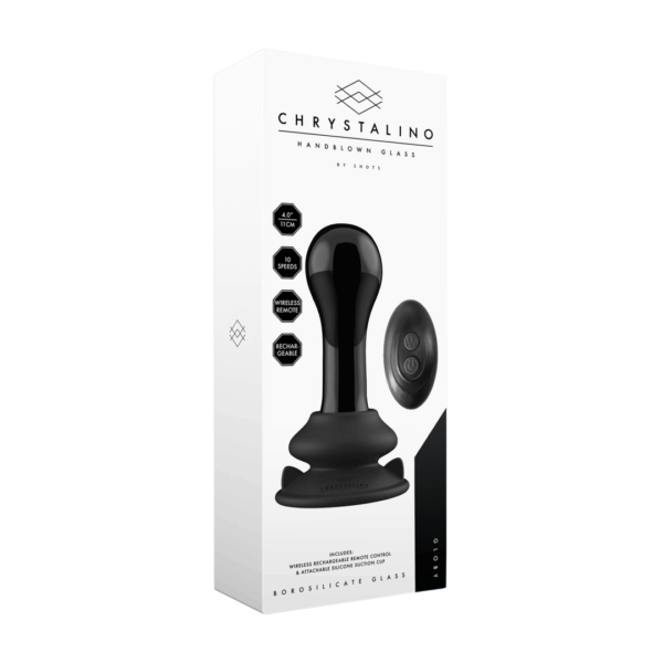 Globy - Glazen Vibrator met Suction Cup - Afbeelding 2