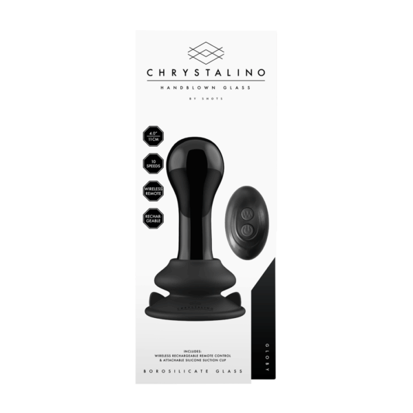 Globy - Glazen Vibrator met Suction Cup - Afbeelding 3