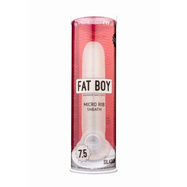 Fat Boy Micro Ribbed Sheath - Dildo - 7 / 19 cm - Afbeelding 2