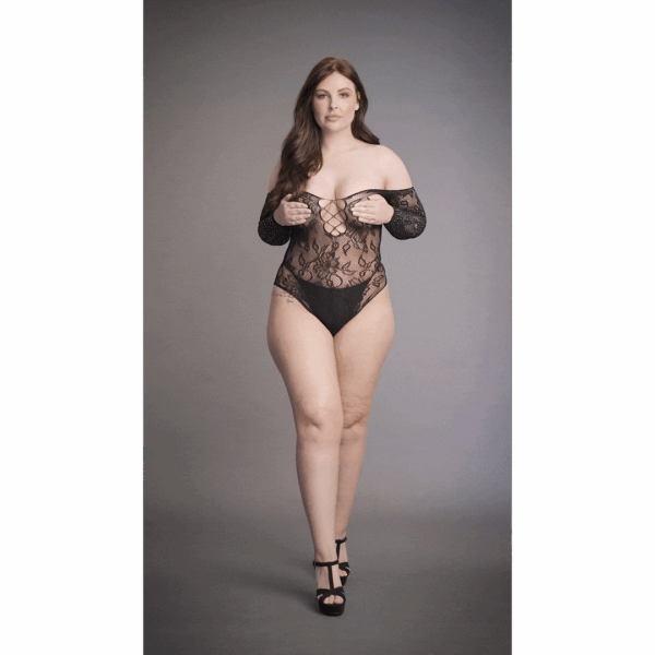 Wonder Rhinestone Bodysuit - Plus Size - Afbeelding 7